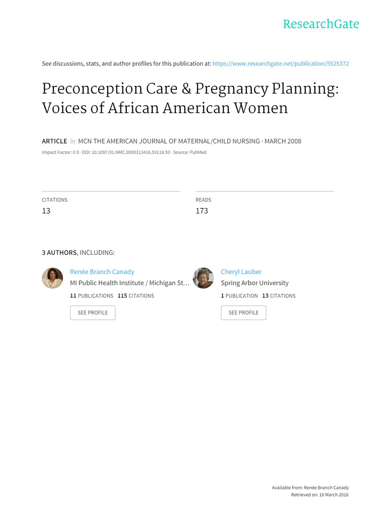 Focus Group Publication RBC